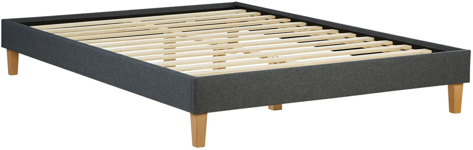 Homestyle4U Apstatyta lova, 144x203x29.5 cm, pilka