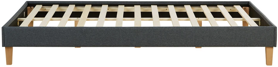 Homestyle4U Apstatyta lova, 144x203x29.5 cm, pilka