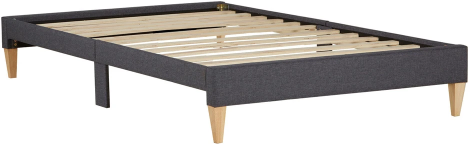 Homestyle4U Apstatyta lova, 95x32x210 cm, pilka