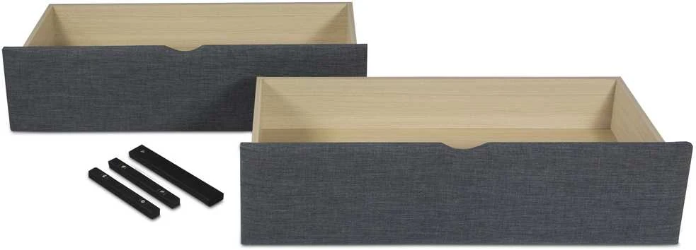 Lova Homestyle4U Paminkštinta lovos rėmas, 145x214x102 cm, pilka