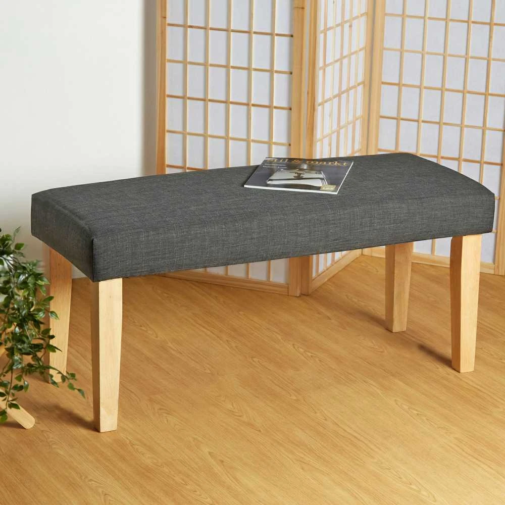 Homestyle4U Suoliukas, 103x41x47 cm, Pilka