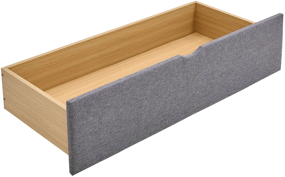Homestyle4U Aptrauktas lovos rėmas, 145x214 cm, pilka