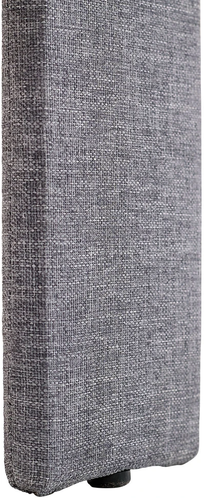Homestyle4U Aptrauktas lovos rėmas, 145x214 cm, pilka