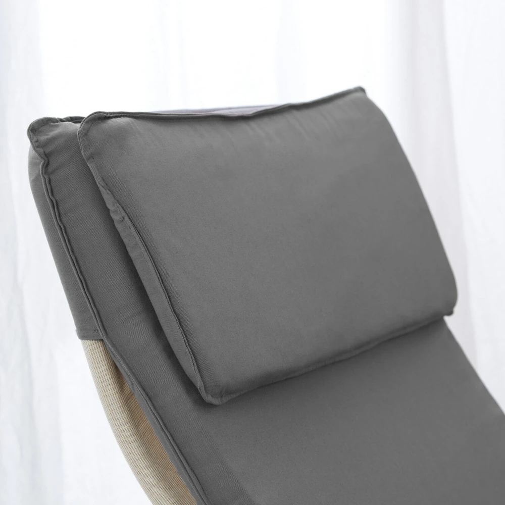 Homestyle4U Atlošiama kėdė, 66,5x93x61,5 cm, pilka