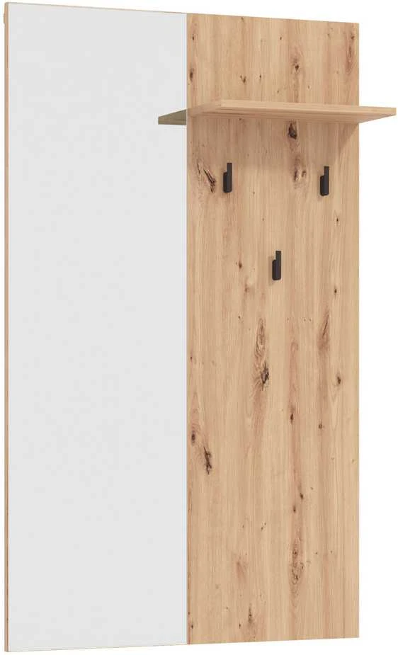 Homestyle4U Prieškambario baldų komplektas, 5 dalių industrinio stiliaus, 240x195x35 cm, ruda