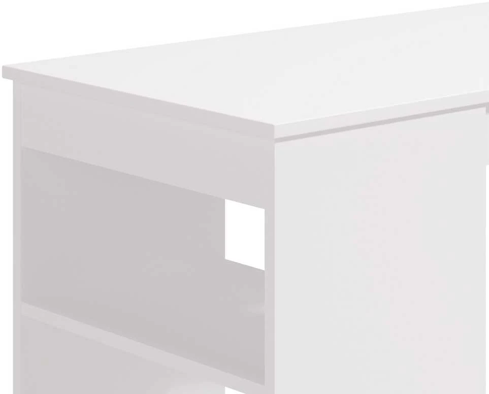 Homestyle4U Baro stalas, 120x105x50 cm, balta