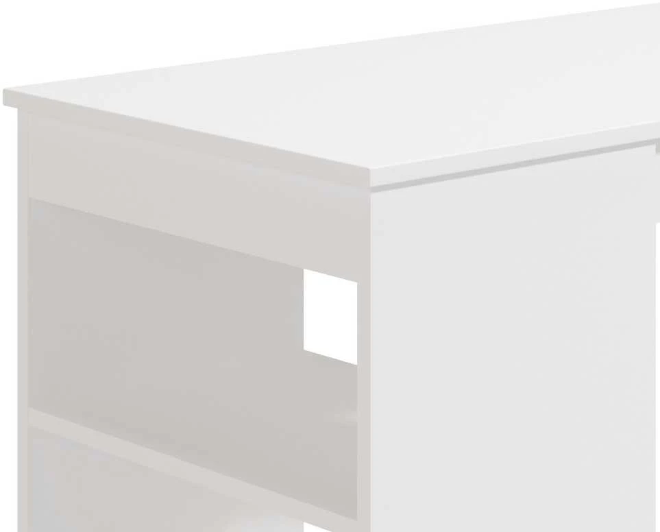 Homestyle4U Baro stalas, 120x105x50 cm, balta