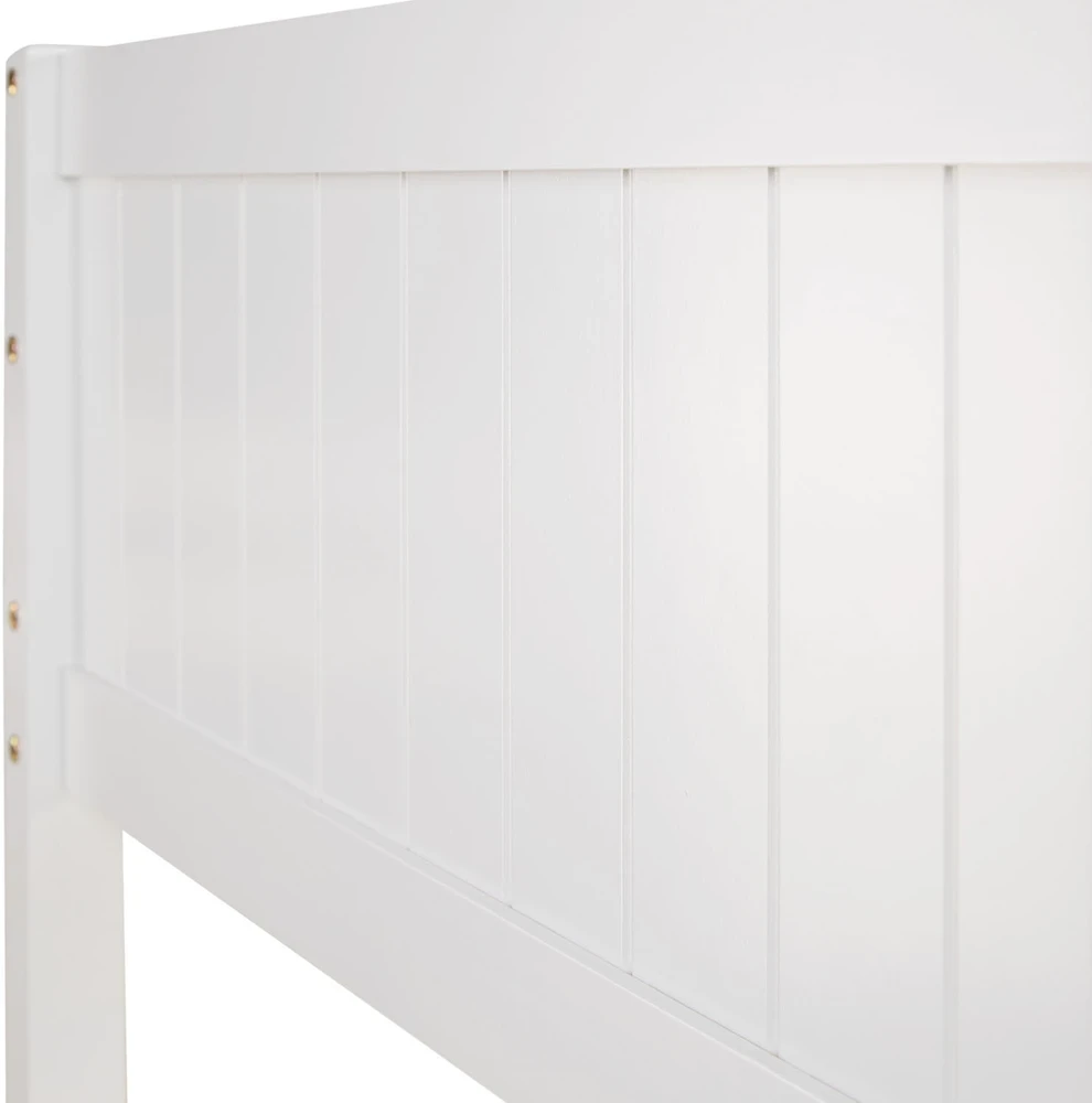 Homestyle4U Dviaukštė lova, 207x139x146.5 cm, balta