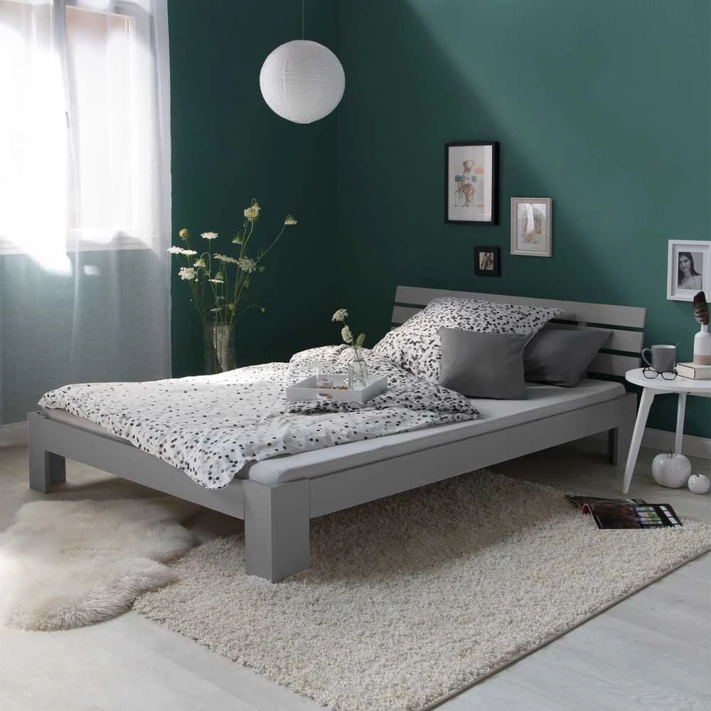 Homestyle4U Lova, 184x204 cm, pilka