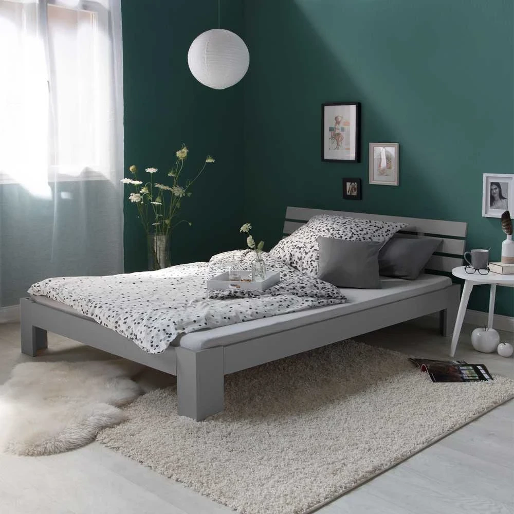 Homestyle4U Lova, 124x204x66 cm, pilka