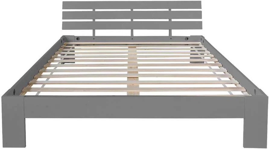 Homestyle4U Lova, 124x204x66 cm, pilka