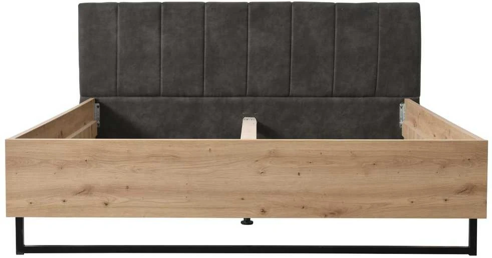 Homestyle4U Dvigulės lovos rėmas, 197,5x94x212 cm, pilka