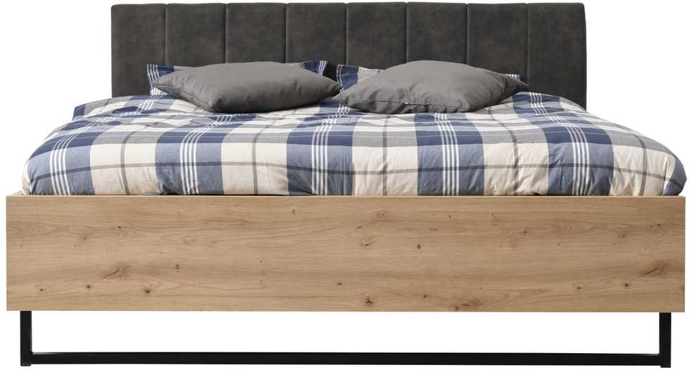 Homestyle4U Lova, 177.5x94x212 cm, pilka