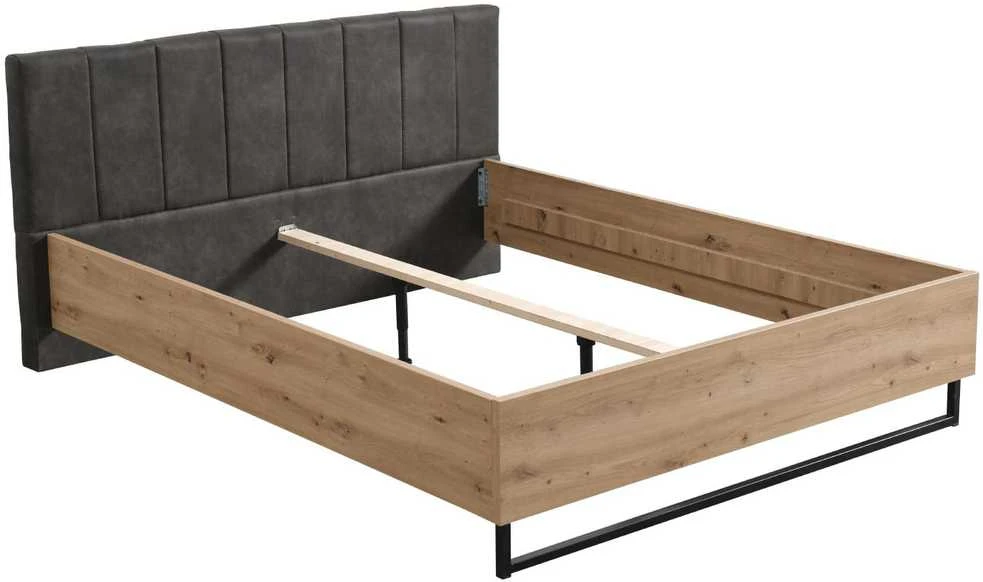 Homestyle4U Lova, 177.5x94x212 cm, pilka