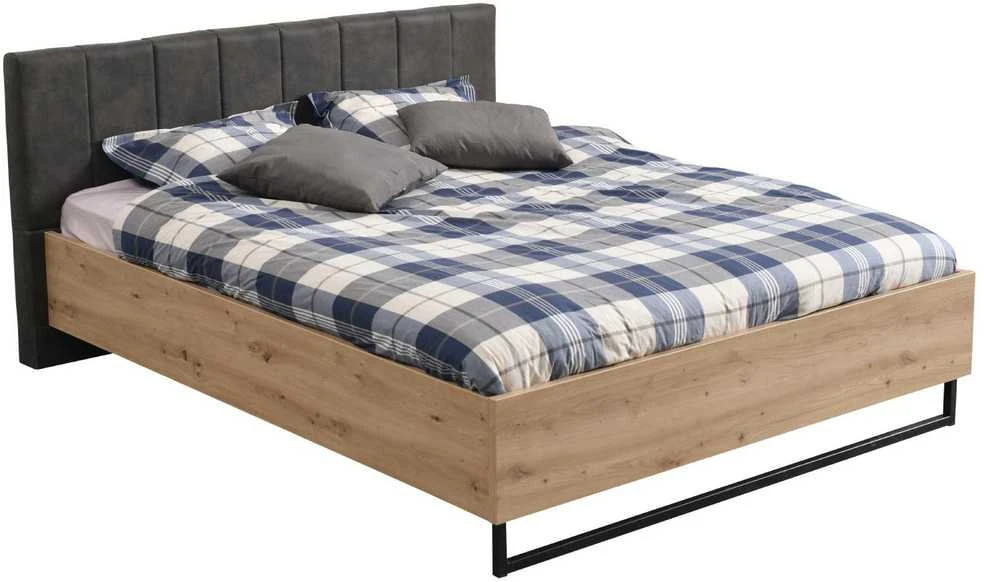 Homestyle4U Dvigulės lovos rėmas, 197,5x94x212 cm, pilka