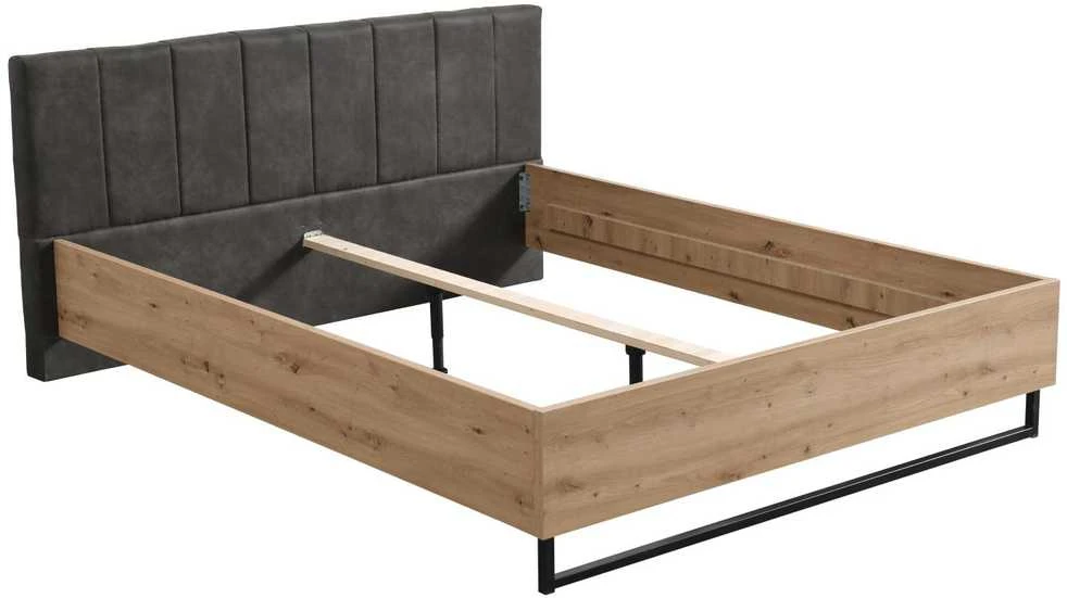 Homestyle4U Dvigulės lovos rėmas, 197,5x94x212 cm, pilka