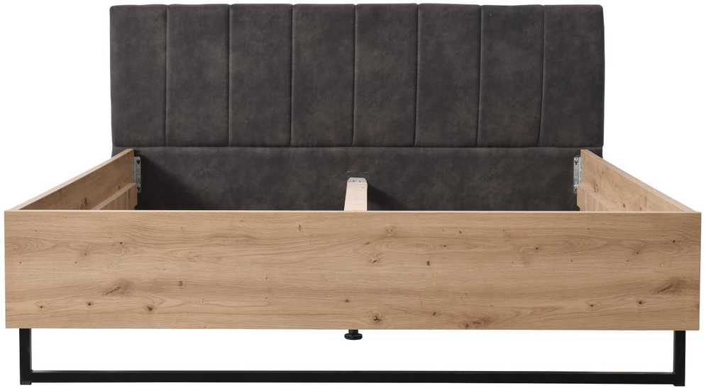 Homestyle4U Lova, 177.5x94x212 cm, pilka