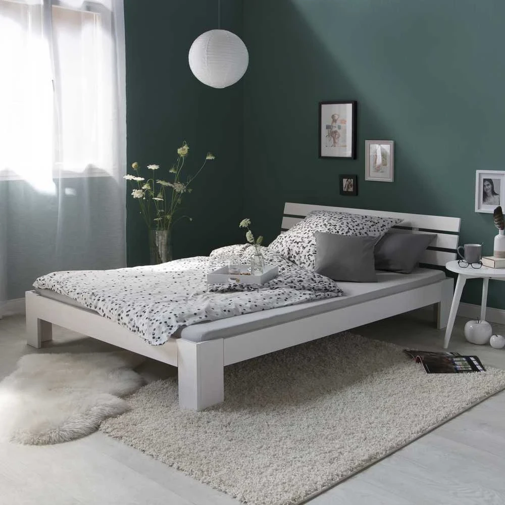 Homestyle4U Lova, 144x204 cm, balta