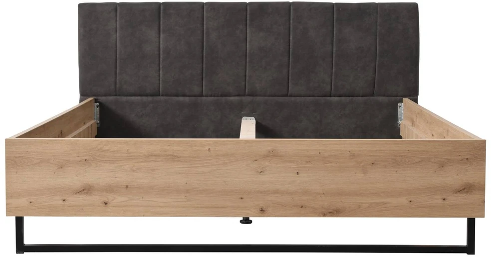 Homestyle4U Dvigulės lovos rėmas, 197,5x94x212 cm, pilka