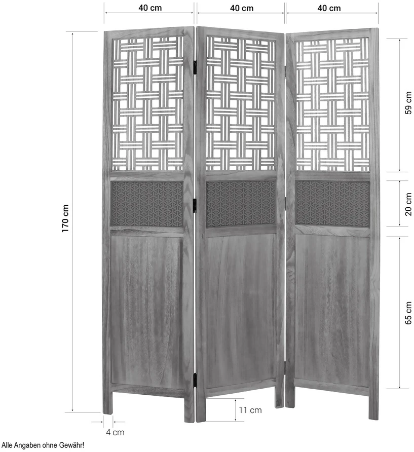 Homestyle4U Kambario pertvara, 120x1,7x170 cm, ruda