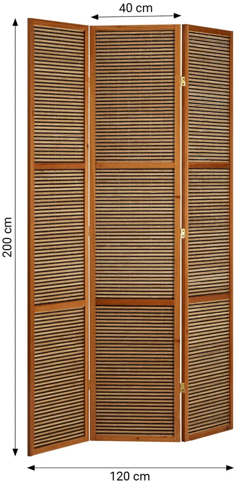 Homestyle4U Kambario pertvara, 120x200x1,8 cm, ruda