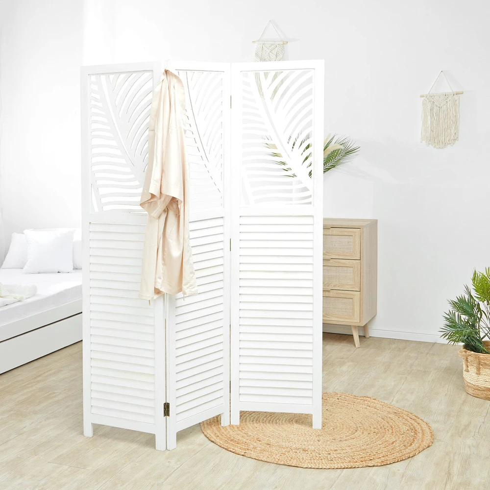 Homestyle4U Kambario pertvara, 120x2.2x170 cm, balta
