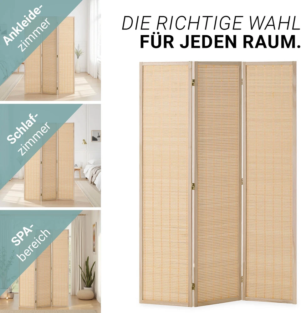 Homestyle4U Kambario pertvara, 120x2x170 cm, smėlio spalvos