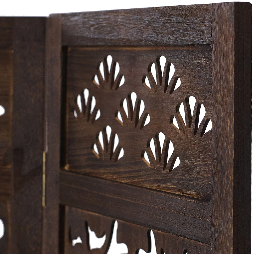 Homestyle4U Kambario pertvara, 120x2x170 cm, ruda