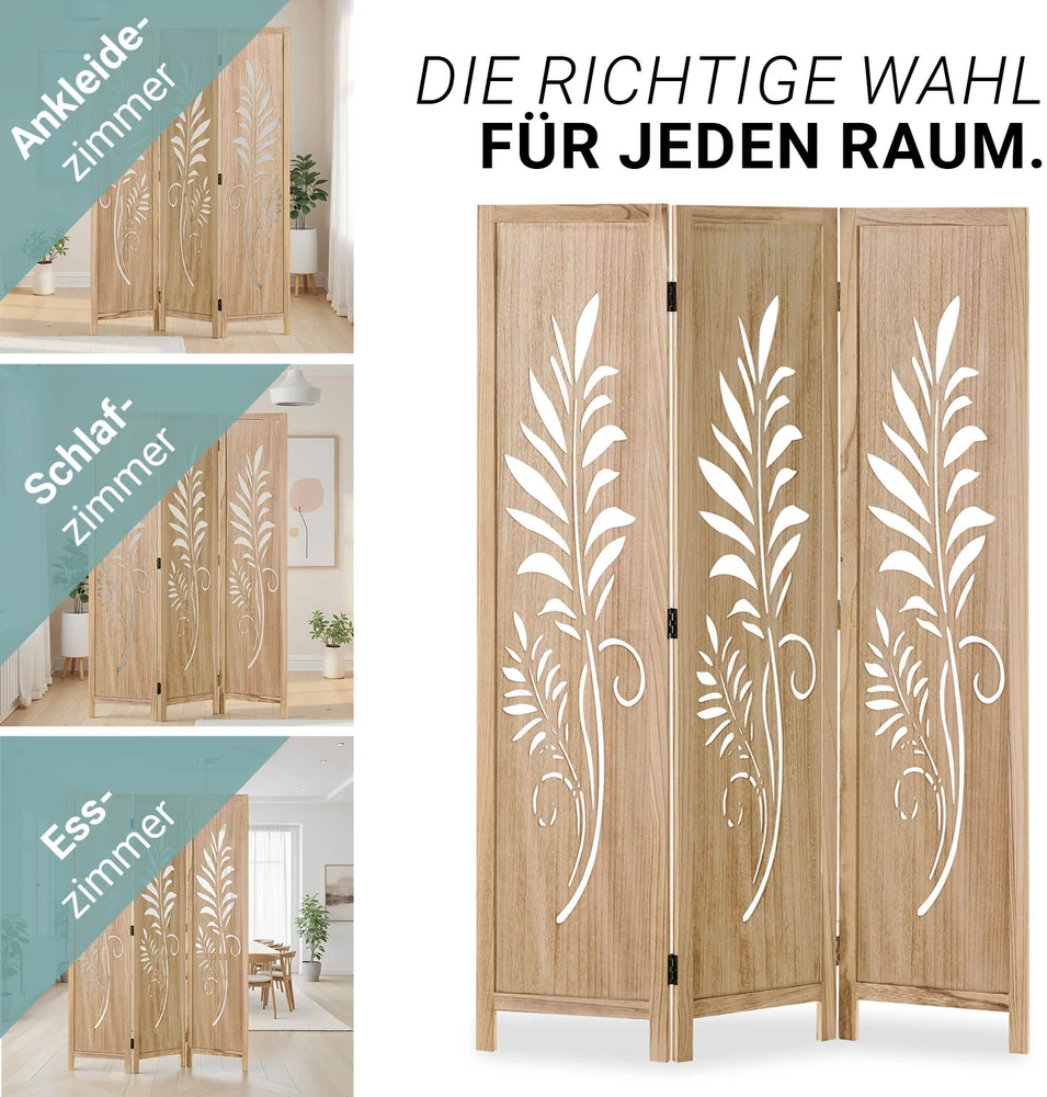 Homestyle4U Kambario pertvara, 120x2x170 cm, ruda