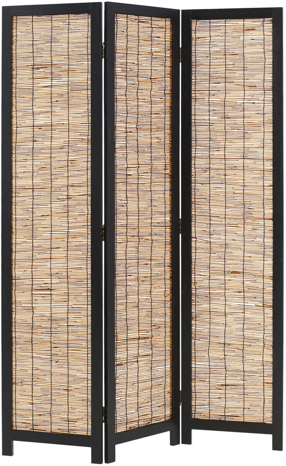 Homestyle4U Kambario pertvara, 120x2x170 cm, juoda ir ruda