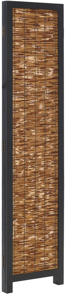 Homestyle4U Kambario pertvara, 120x2x170 cm, juoda ir ruda
