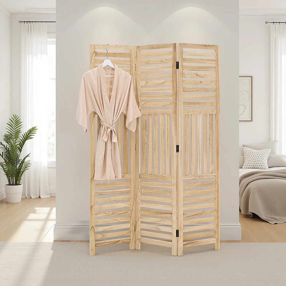 Homestyle4U Kambario pertvara, 120x2x170 cm, ruda
