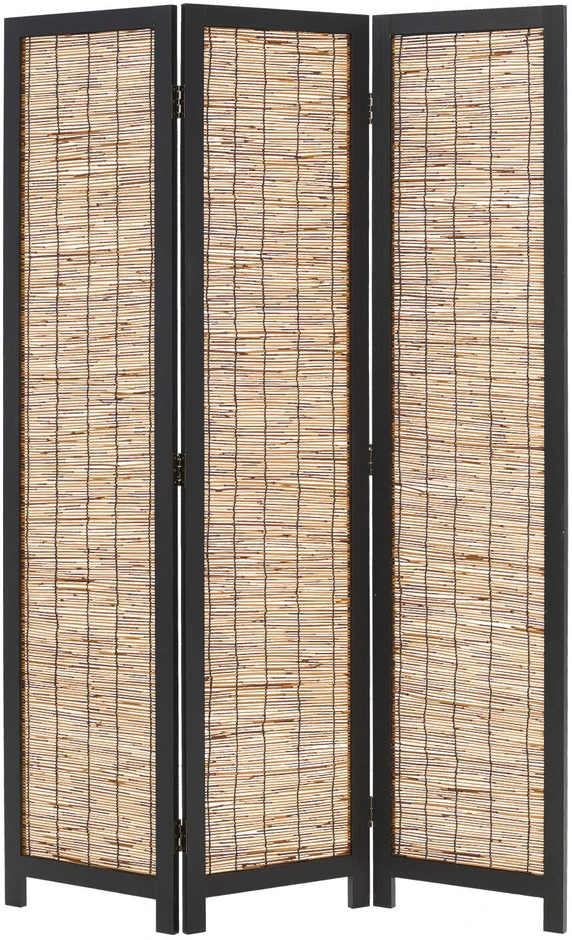 Homestyle4U Kambario pertvara, 120x2x170 cm, juoda ir ruda