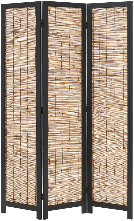 Homestyle4U Kambario pertvara, 120x2x170 cm, juoda ir ruda
