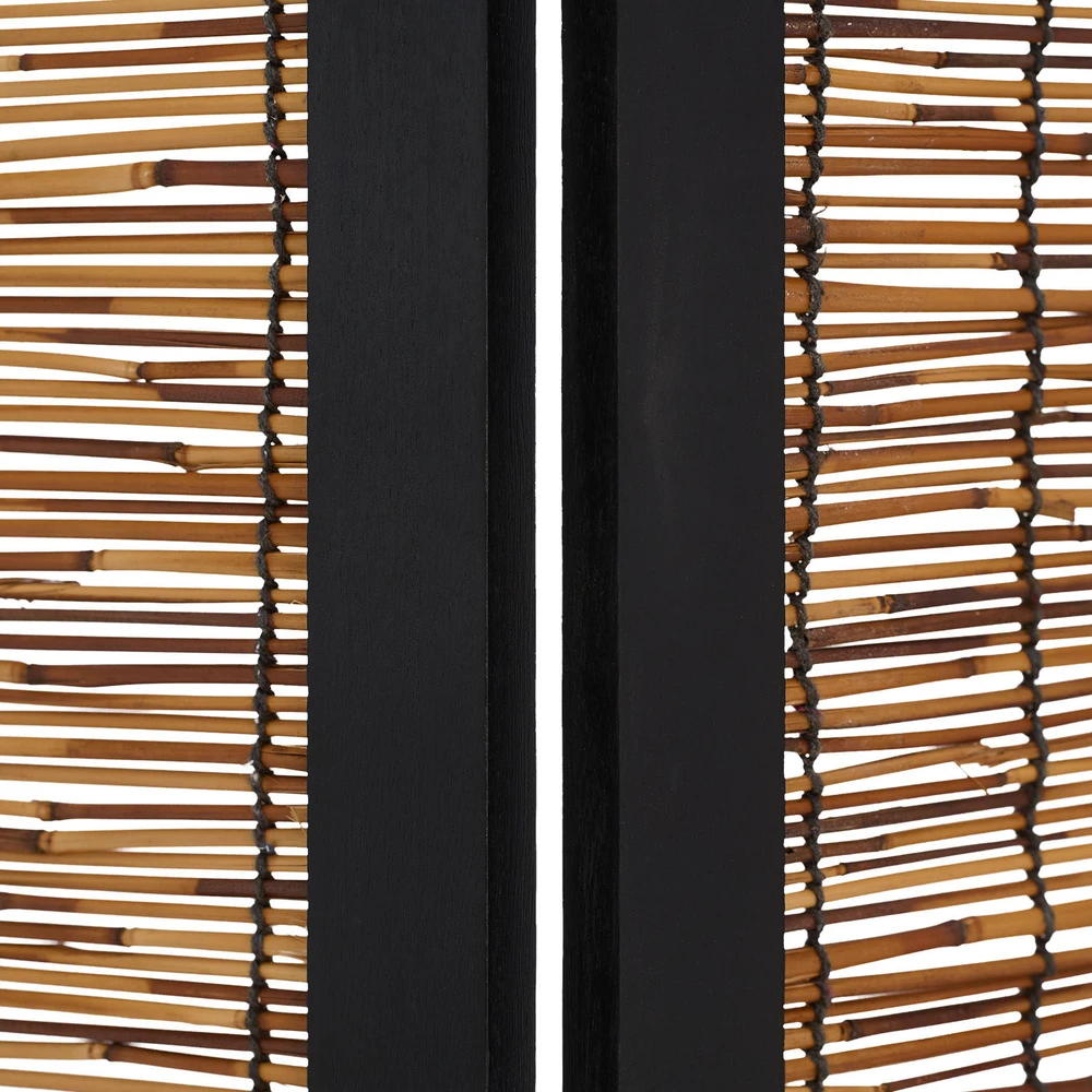 Homestyle4U Kambario pertvara, 120x2x170 cm, juoda ir ruda