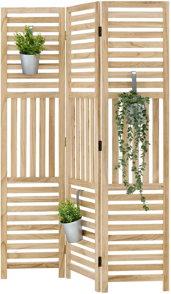 Homestyle4U Kambario pertvara, 120x2x170 cm, ruda