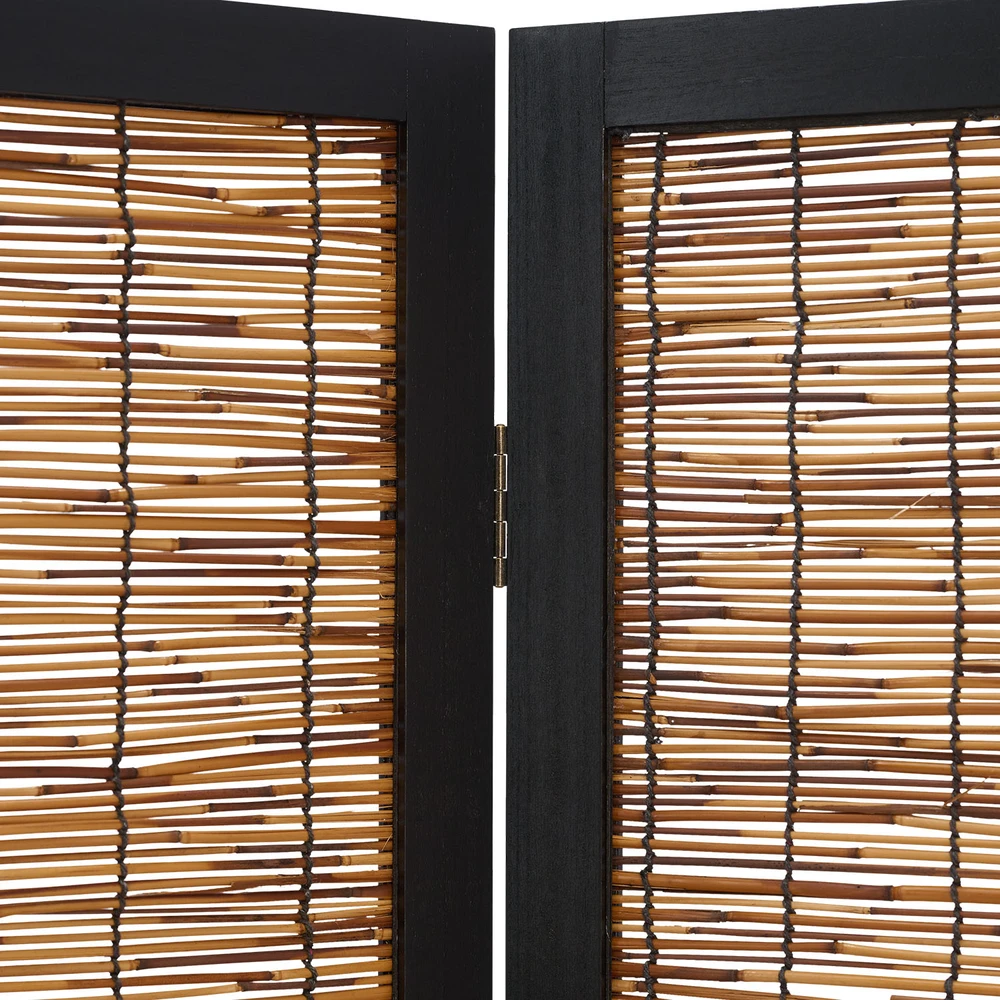 Homestyle4U Kambario pertvara, 120x2x170 cm, juoda ir ruda
