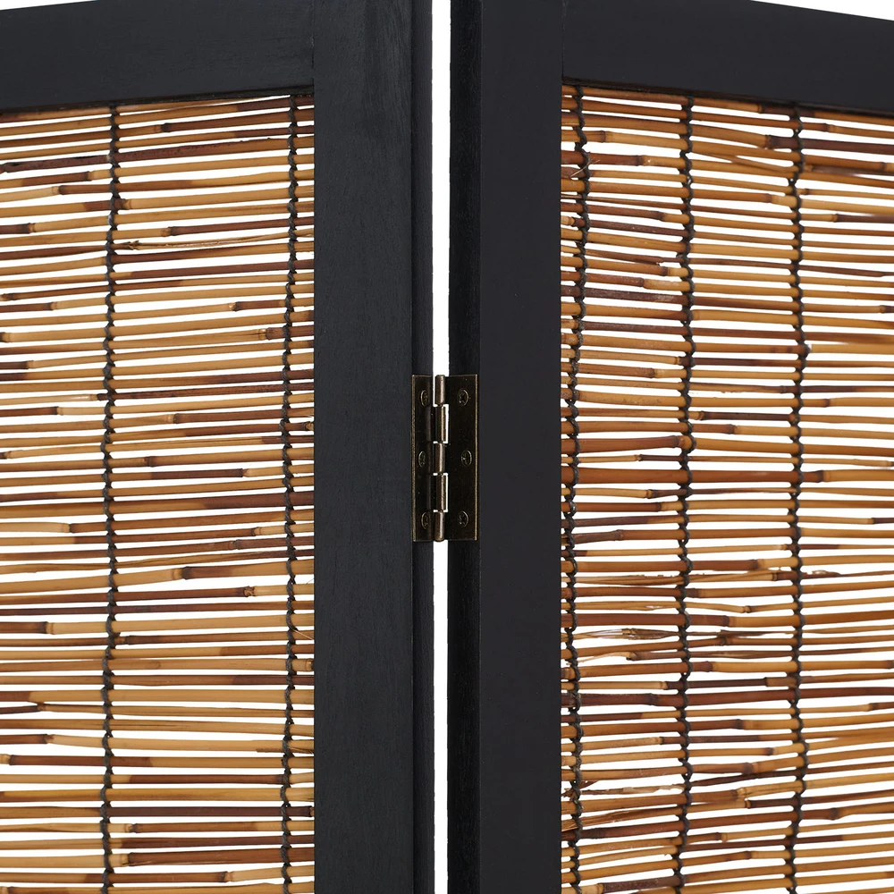 Homestyle4U Kambario pertvara, 120x2x170 cm, juoda ir ruda