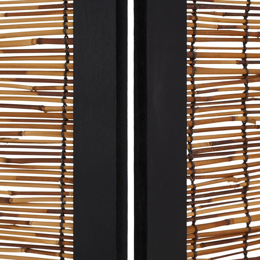 Homestyle4U Kambario pertvara, 120x2x170 cm, juoda ir ruda