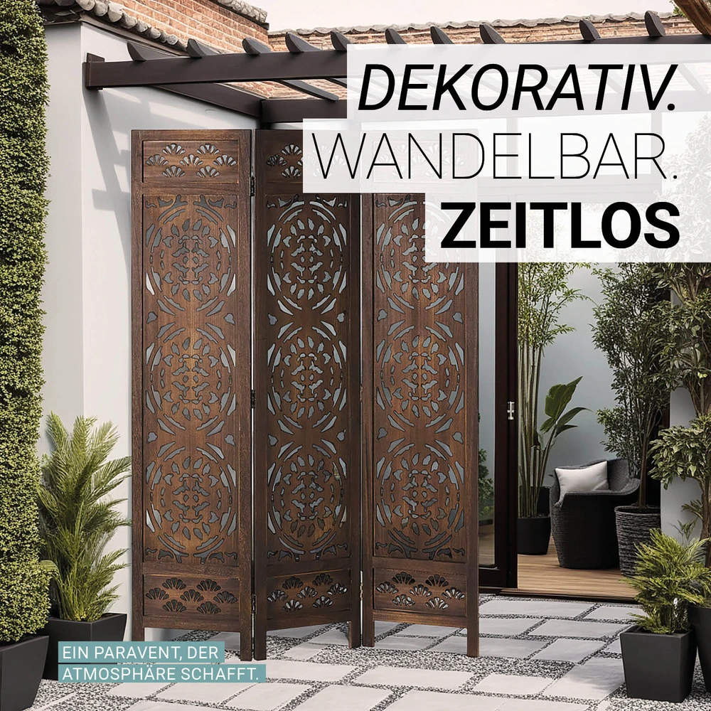 Homestyle4U Kambario pertvara, 120x2x170 cm, ruda