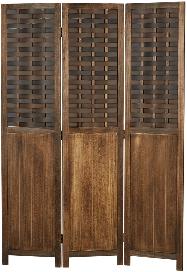 Homestyle4U Kambario pertvara, 120x2x170 cm, ruda