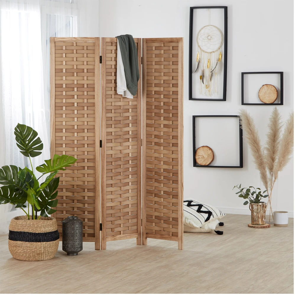 Homestyle4U Kambario pertvara, 120x2x170 cm, ruda