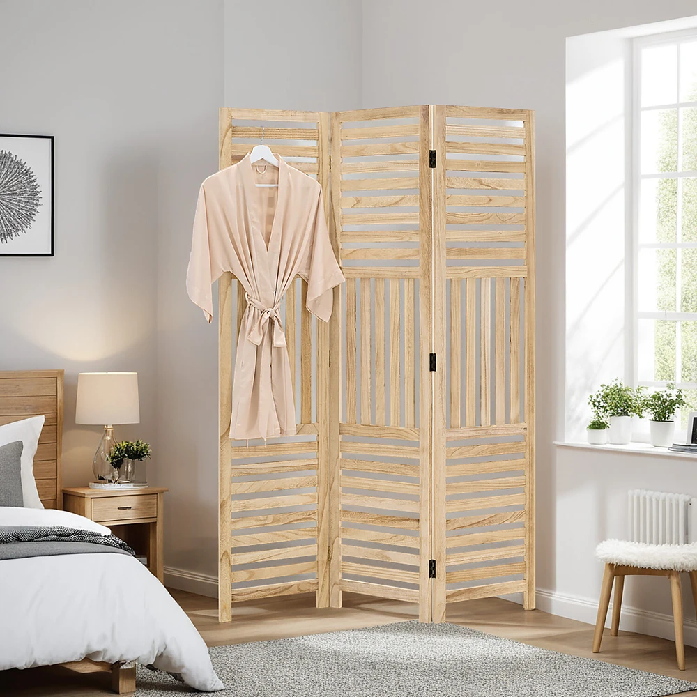 Homestyle4U Kambario pertvara, 120x2x170 cm, ruda