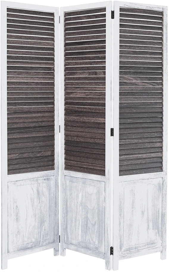 Homestyle4U Kambario pertvara, 120x2x170 cm, ruda, balta