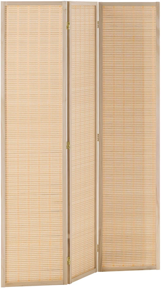 Homestyle4U Kambario pertvara, 120x2x170 cm, smėlio spalvos