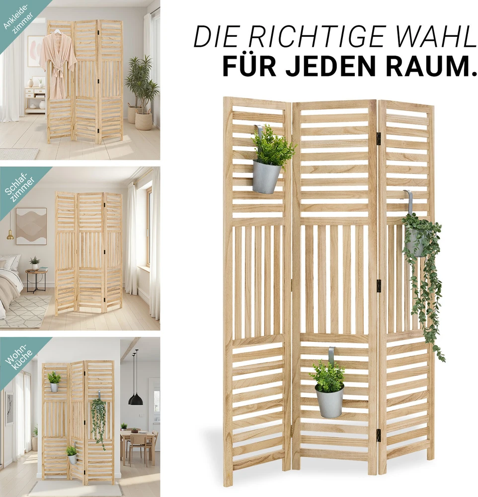 Homestyle4U Kambario pertvara, 120x2x170 cm, ruda