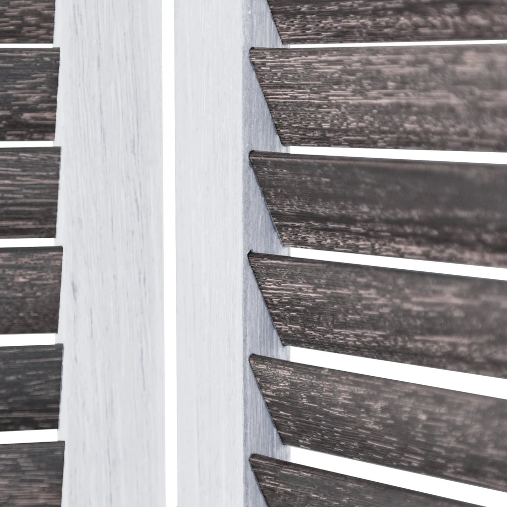 Homestyle4U Kambario pertvara, 120x2x170 cm, ruda, balta