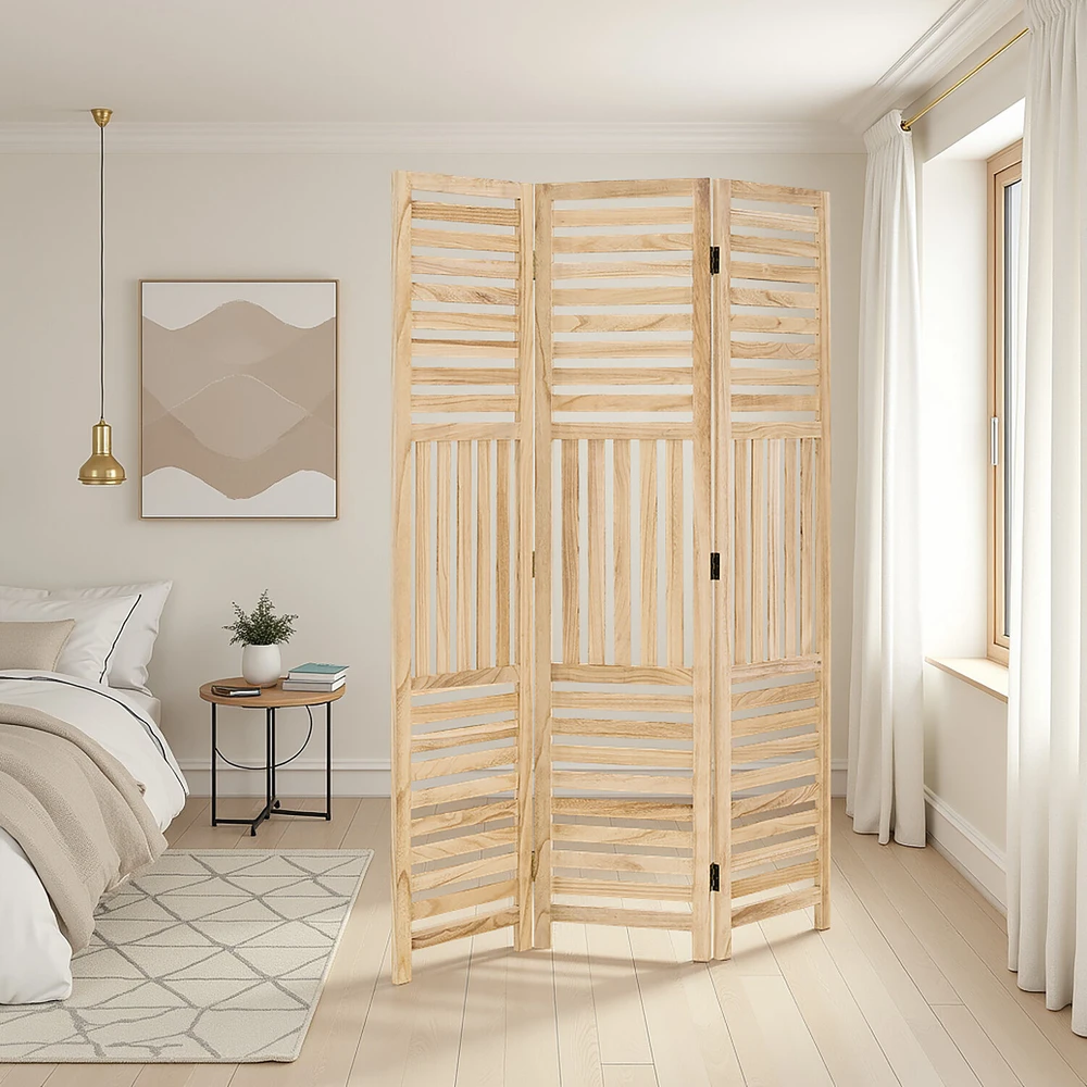 Homestyle4U Kambario pertvara, 120x2x170 cm, ruda