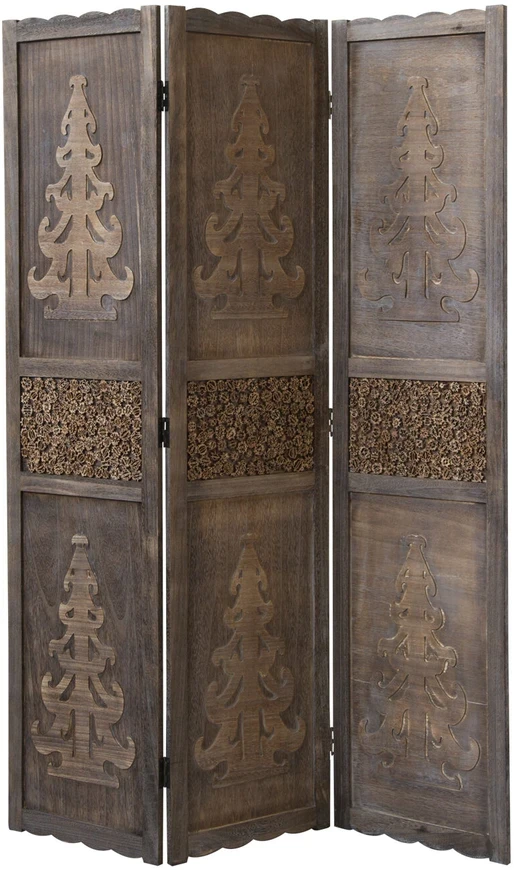 Homestyle4U Kambario pertvara, 120x2x170 cm, ruda