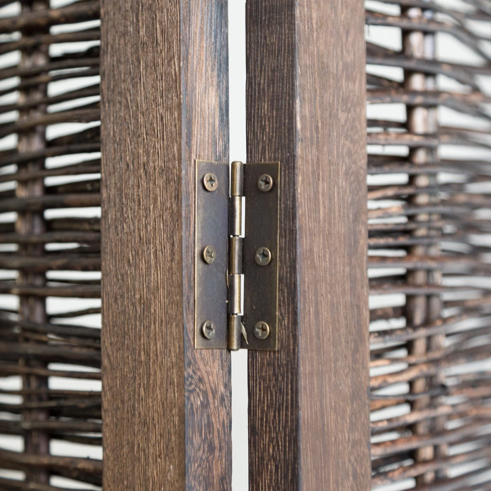 Homestyle4U Kambario pertvara, 120x2x170 cm, ruda